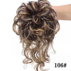 Stylish Brown and Blonde Hair Bun Extension (106)